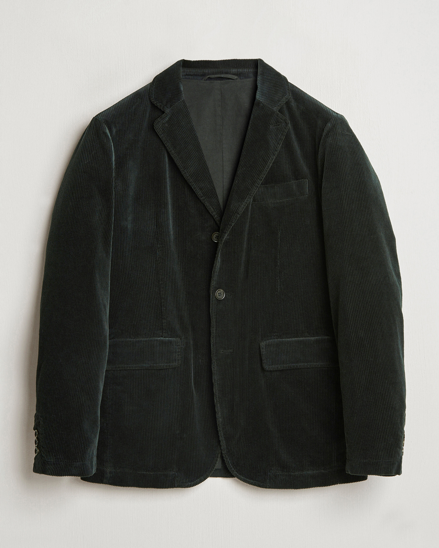 Homme | Blazers | Aspesi | Corduroy Blazer Dark Green