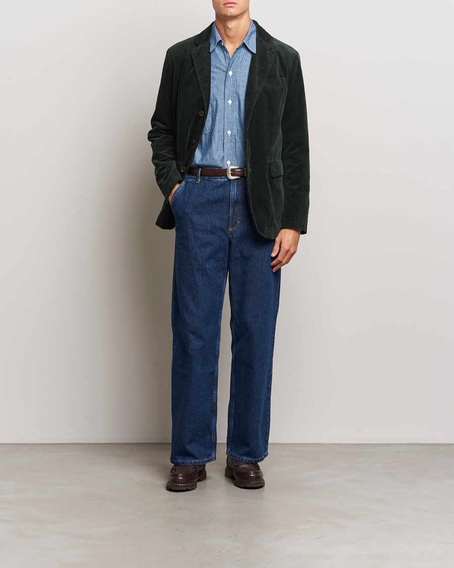 Homme | Blazers | Aspesi | Corduroy Blazer Dark Green