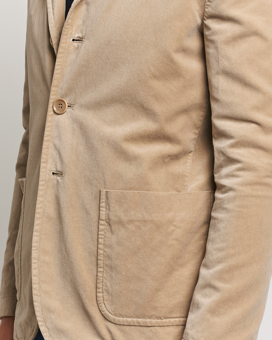 Homme | Blazers | Aspesi | Velvet Casual Jacket Beige