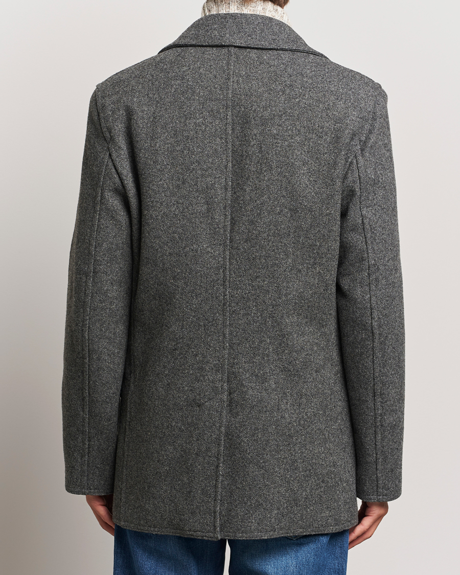 Homme | Manteaux Et Vestes | Gloverall | Churchill Reefer Peacoat Grey