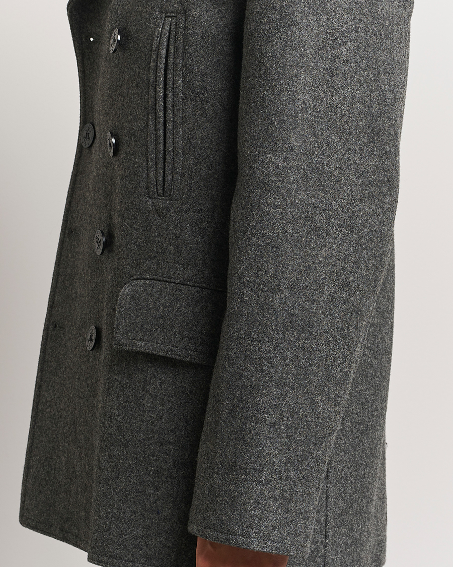 Homme | Manteaux Et Vestes | Gloverall | Churchill Reefer Peacoat Grey