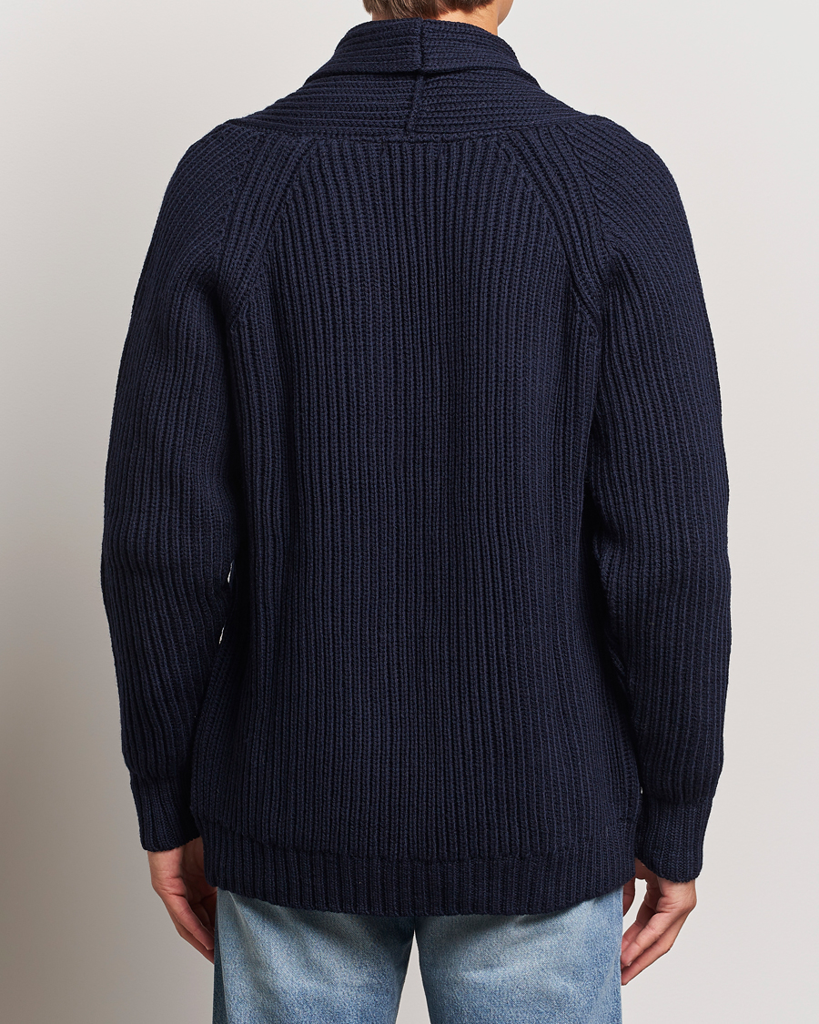 Homme | Pulls Et Tricots | Gloverall | Shawl Collar Cardigan Navy