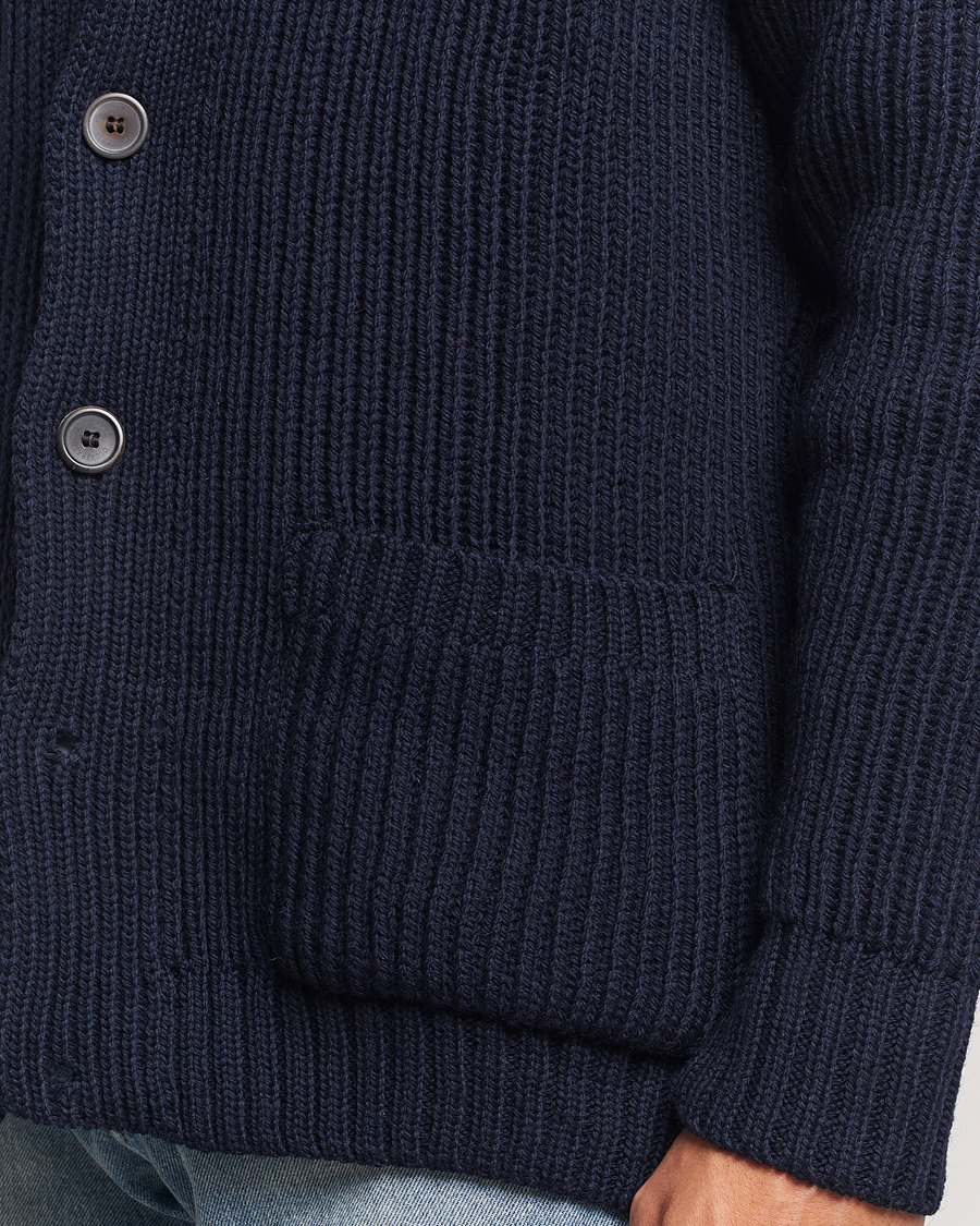 Homme | Pulls Et Tricots | Gloverall | Shawl Collar Cardigan Navy