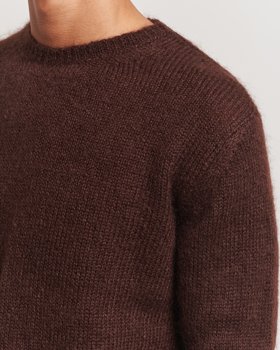 Homme | Pulls Et Tricots | Massimo Alba | Mohair Crew Neck Cocco