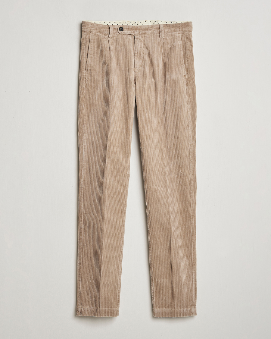 Homme | Pantalons | Massimo Alba | Ionio Wale Corduroy Trousers Beige