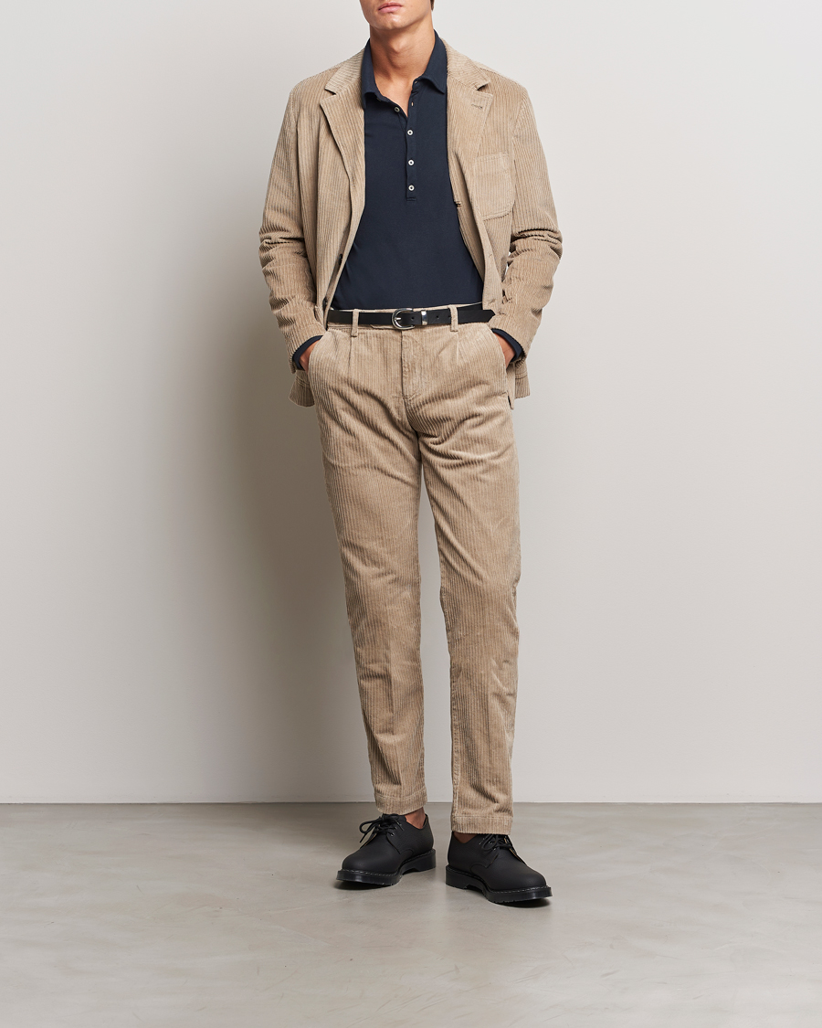 Homme | Pantalons | Massimo Alba | Ionio Wale Corduroy Trousers Beige