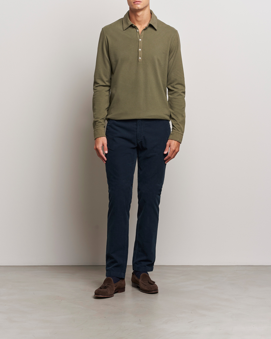 Homme | Pantalons | Massimo Alba | Baby Corduroy Trousers Navy