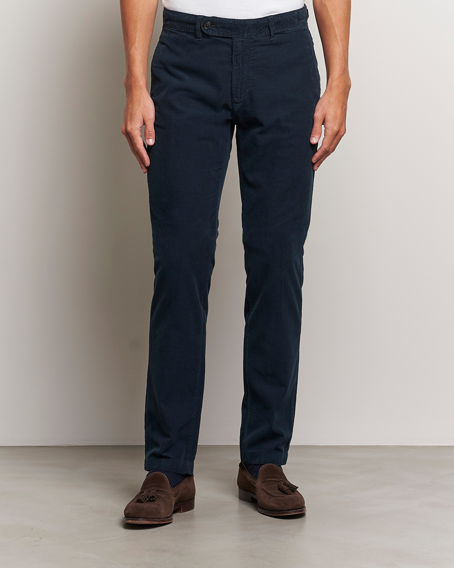 Homme | Pantalons | Massimo Alba | Baby Corduroy Trousers Navy