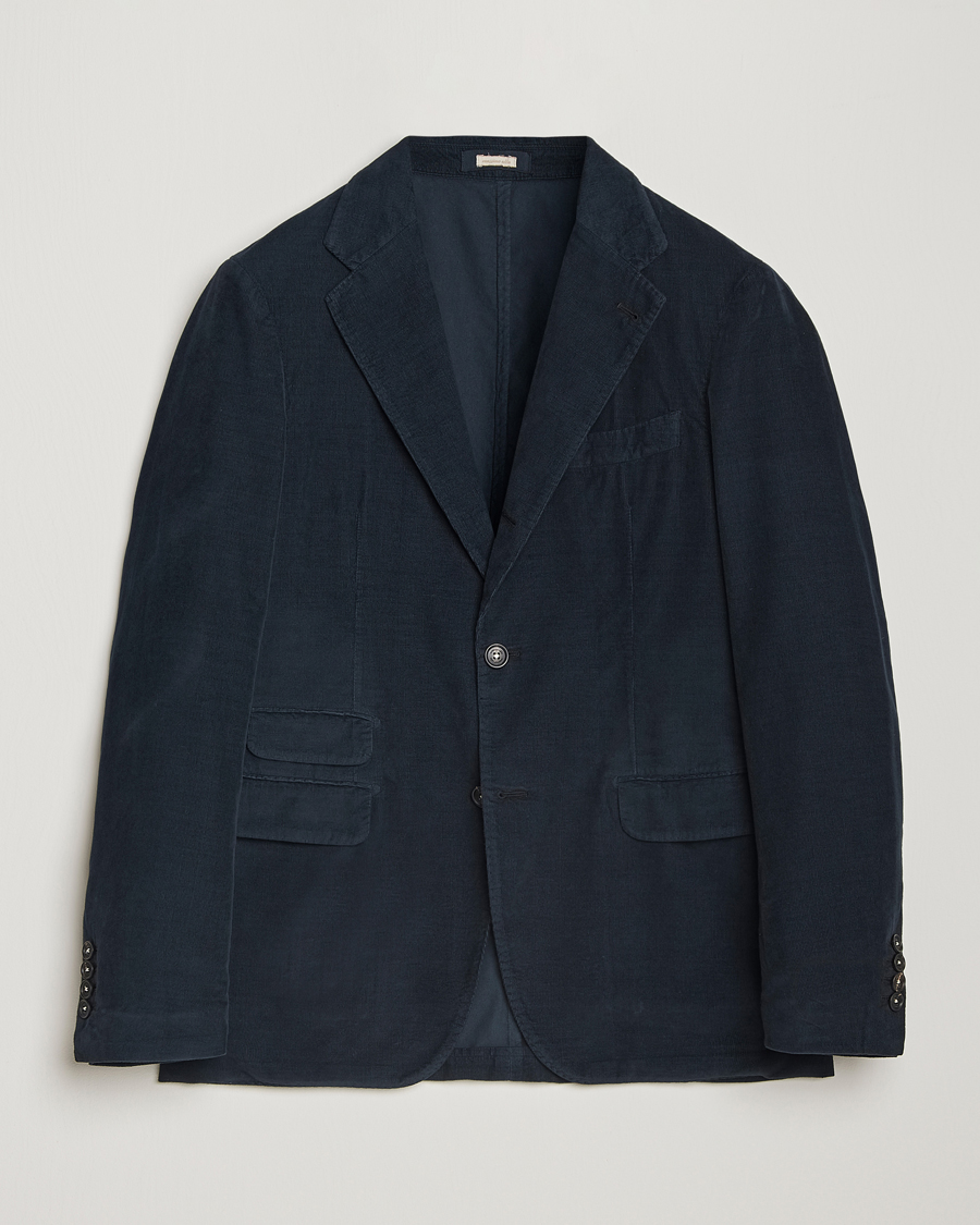 Homme | Blazers | Massimo Alba | Baby Corduroy Blazer Navy