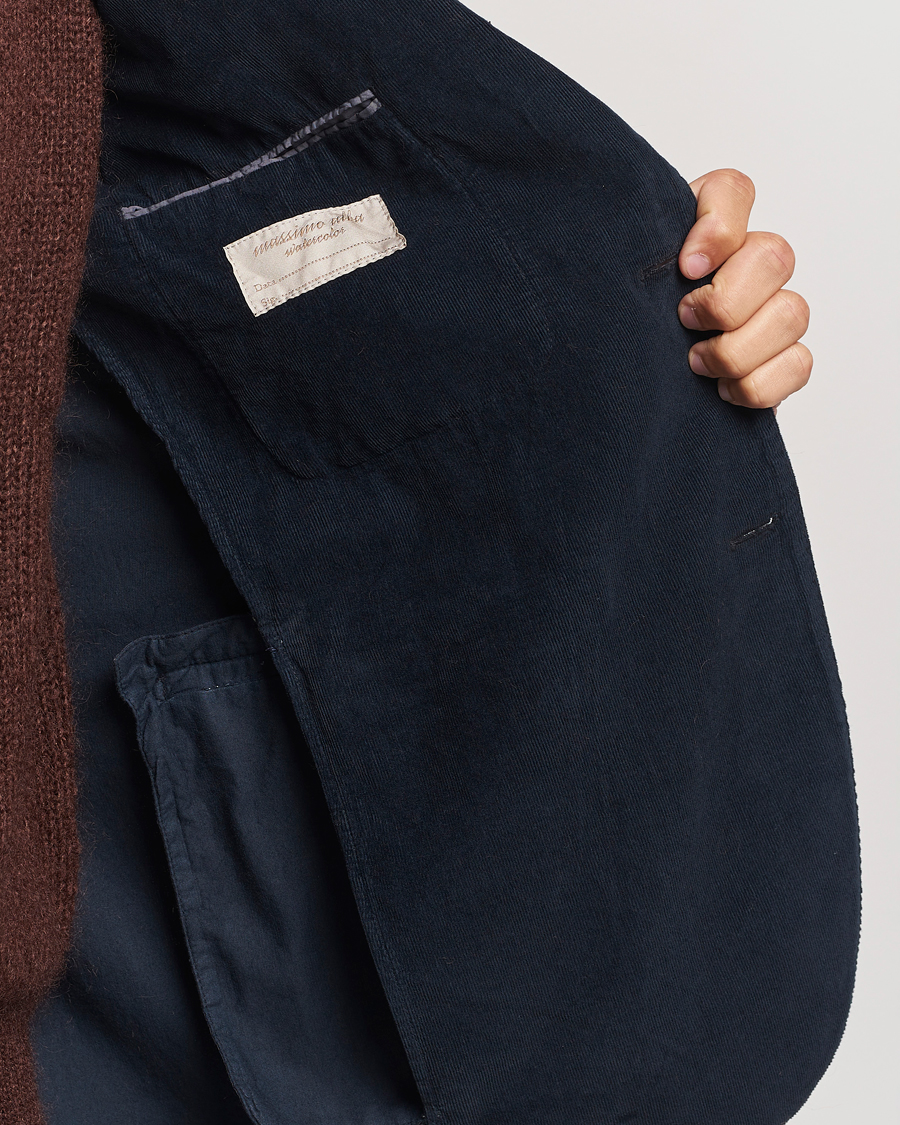 Homme | Blazers | Massimo Alba | Baby Corduroy Blazer Navy