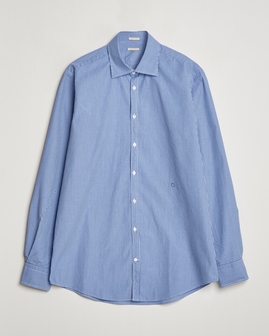 Homme | Chemises | Massimo Alba | Genova Casual Shirt Blue Stripe