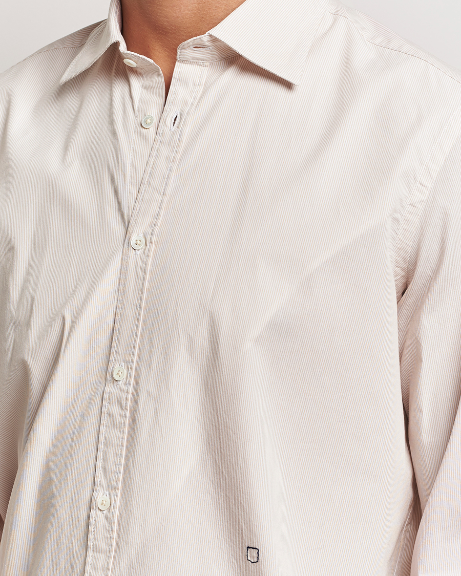Homme | Chemises | Massimo Alba | Genova Casual Shirt Beige Stripe