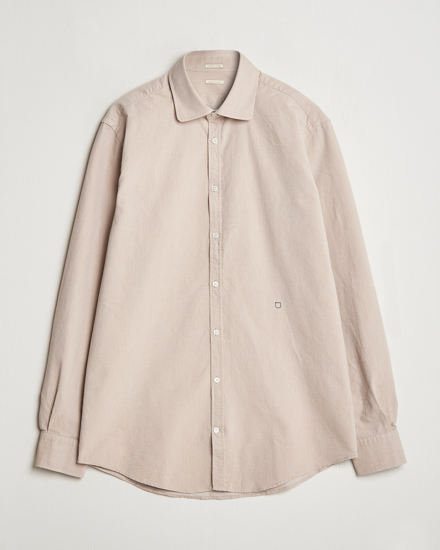 Homme | Chemises | Massimo Alba | Canary Cotton Voile Casual Shirt Beige