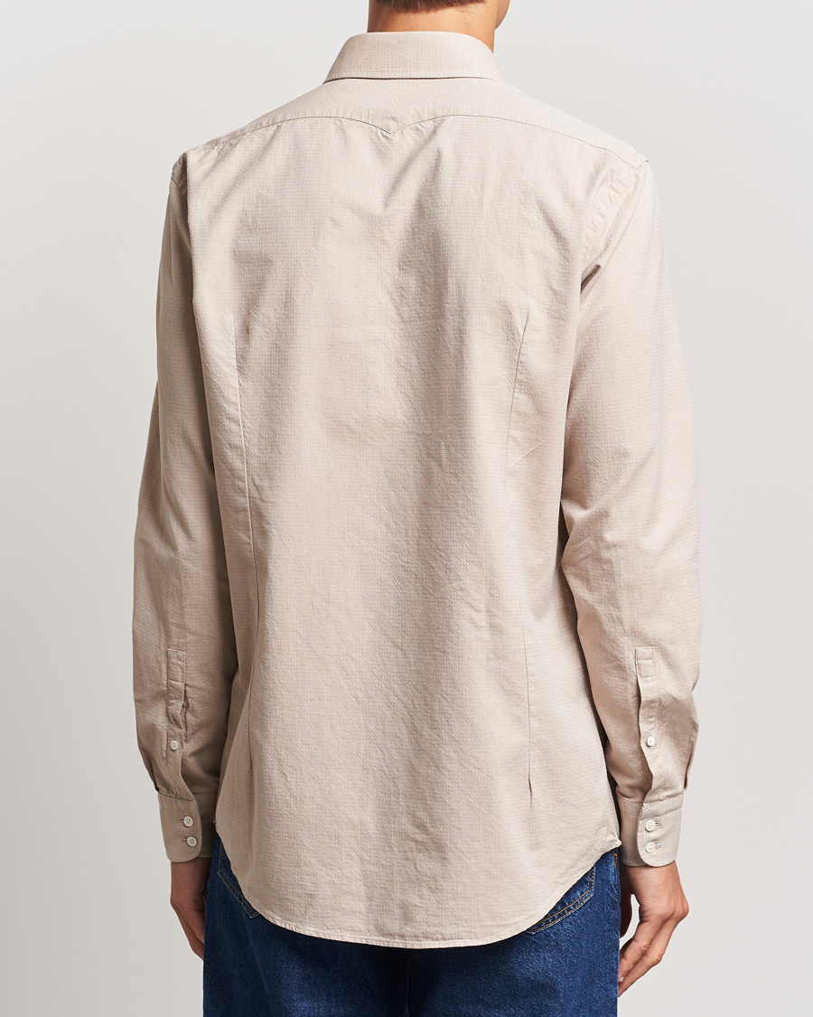 Homme | Chemises | Massimo Alba | Canary Cotton Voile Casual Shirt Beige