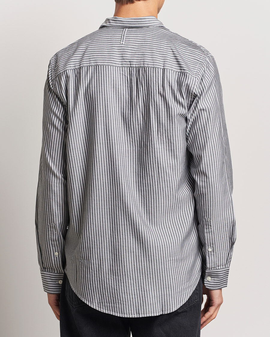 Homme | Chemises | NN07 | Arne Tencel Striped Shirt Black/White