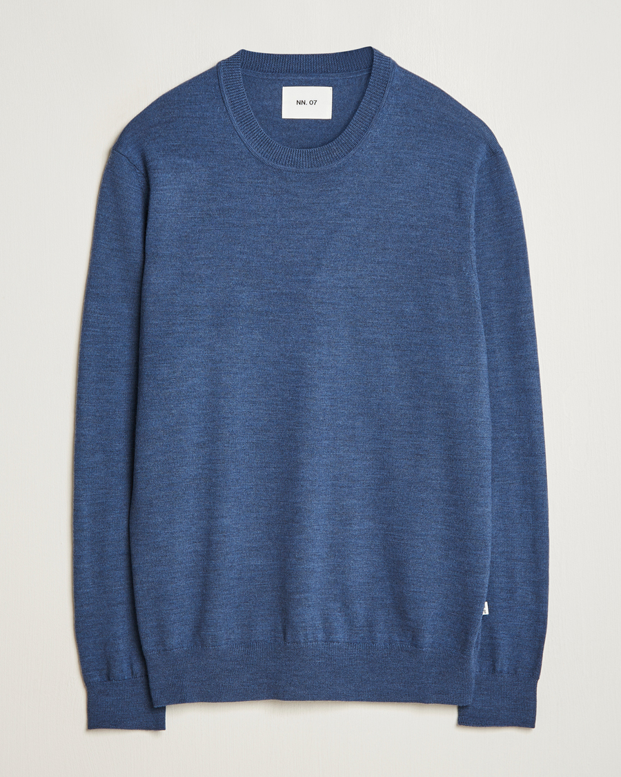 Homme | Pulls Et Tricots | NN07 | Ted Merino Crew Neck Pullover Bearing Sea