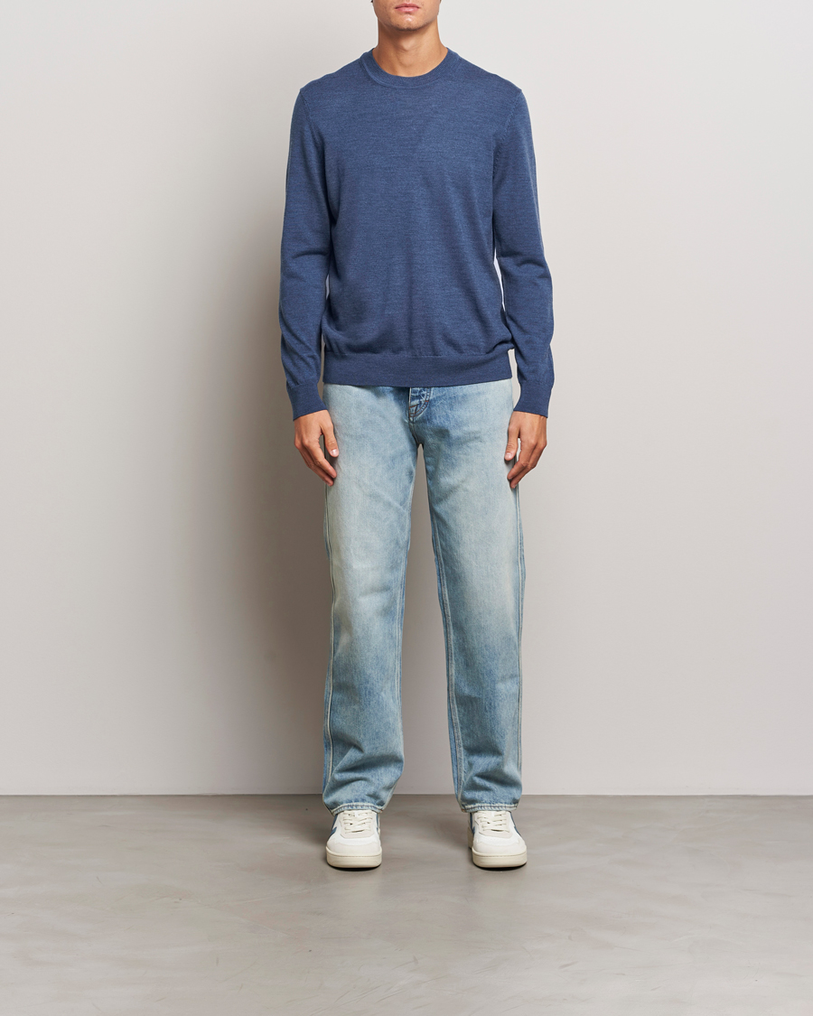 Homme | Pulls Et Tricots | NN07 | Ted Merino Crew Neck Pullover Bearing Sea