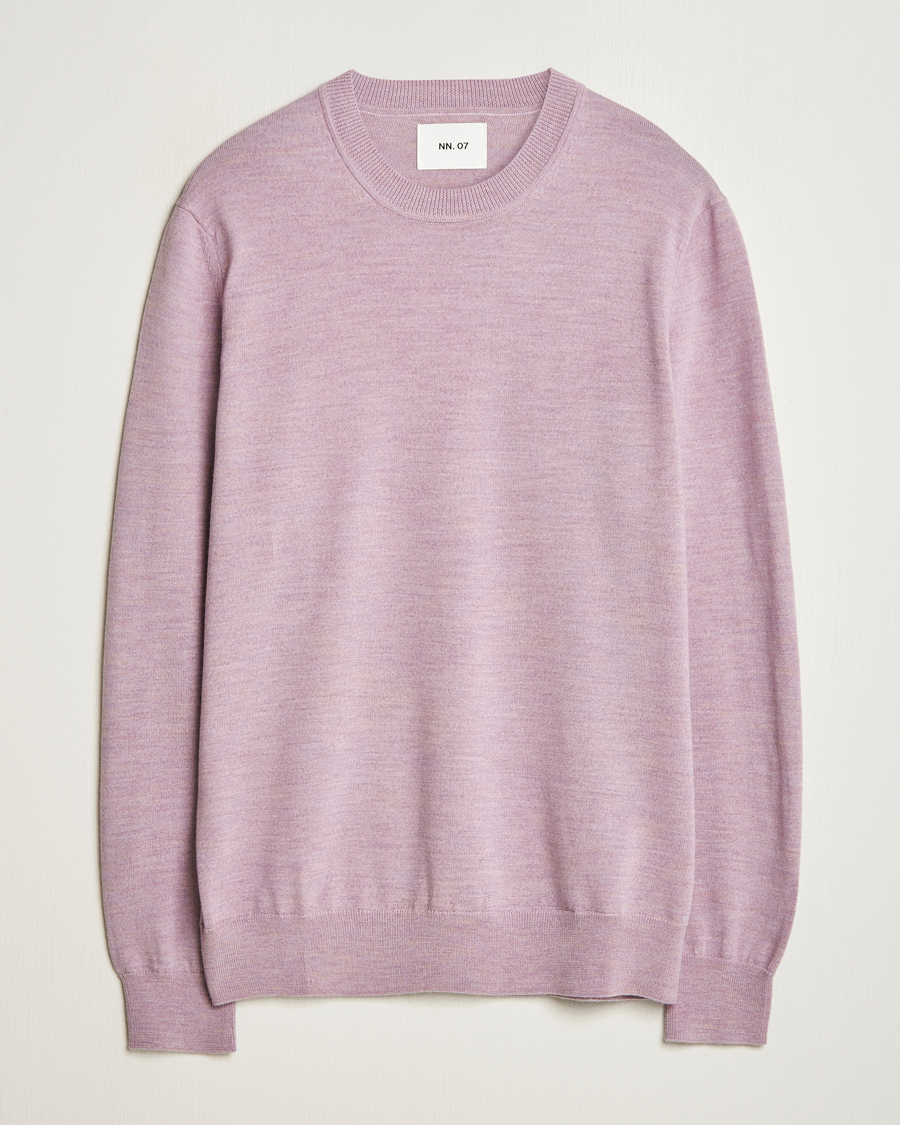 Homme | Pulls Et Tricots | NN07 | Ted Merino Crew Neck Pullover Grape Shake