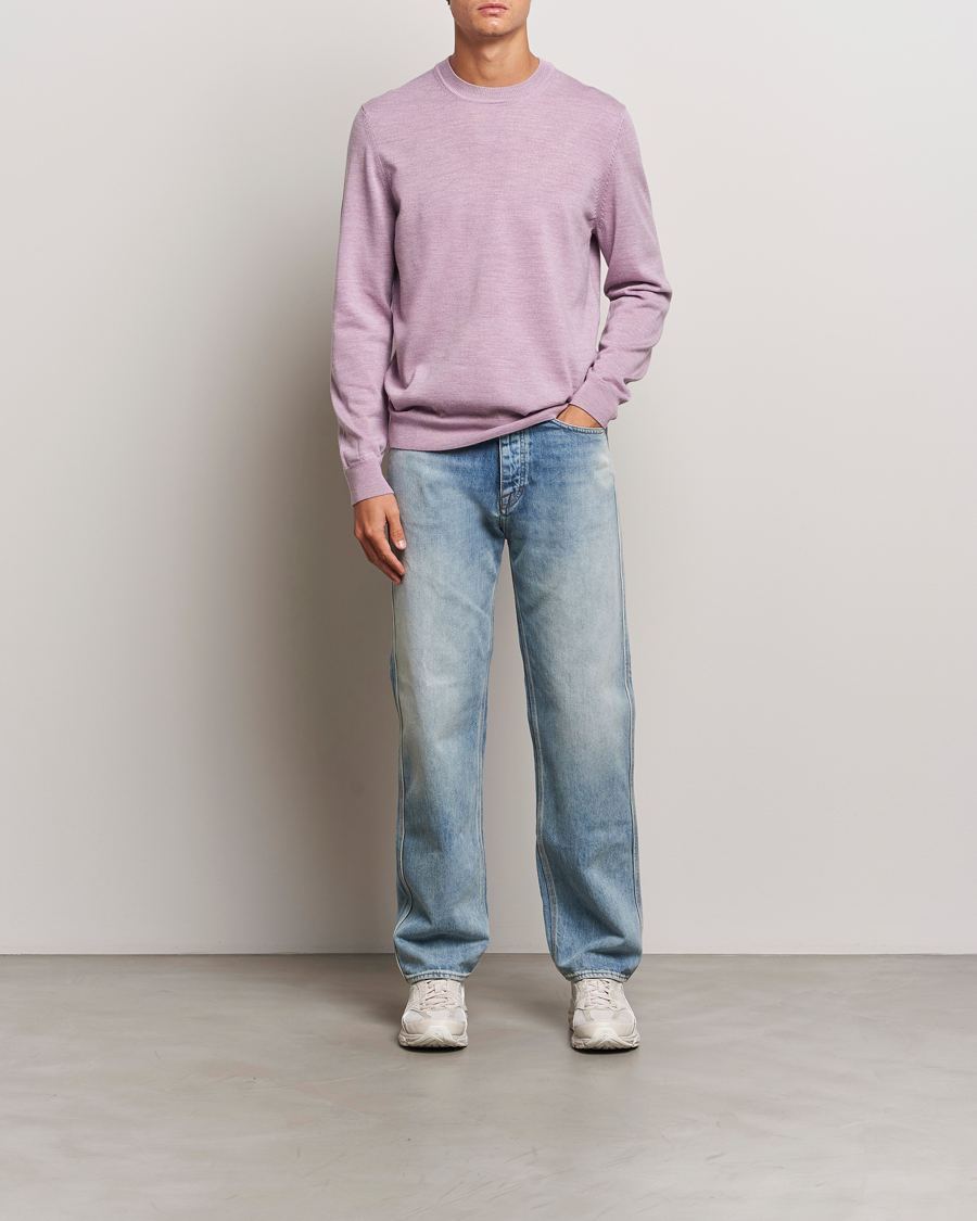 Homme | Pulls Et Tricots | NN07 | Ted Merino Crew Neck Pullover Grape Shake