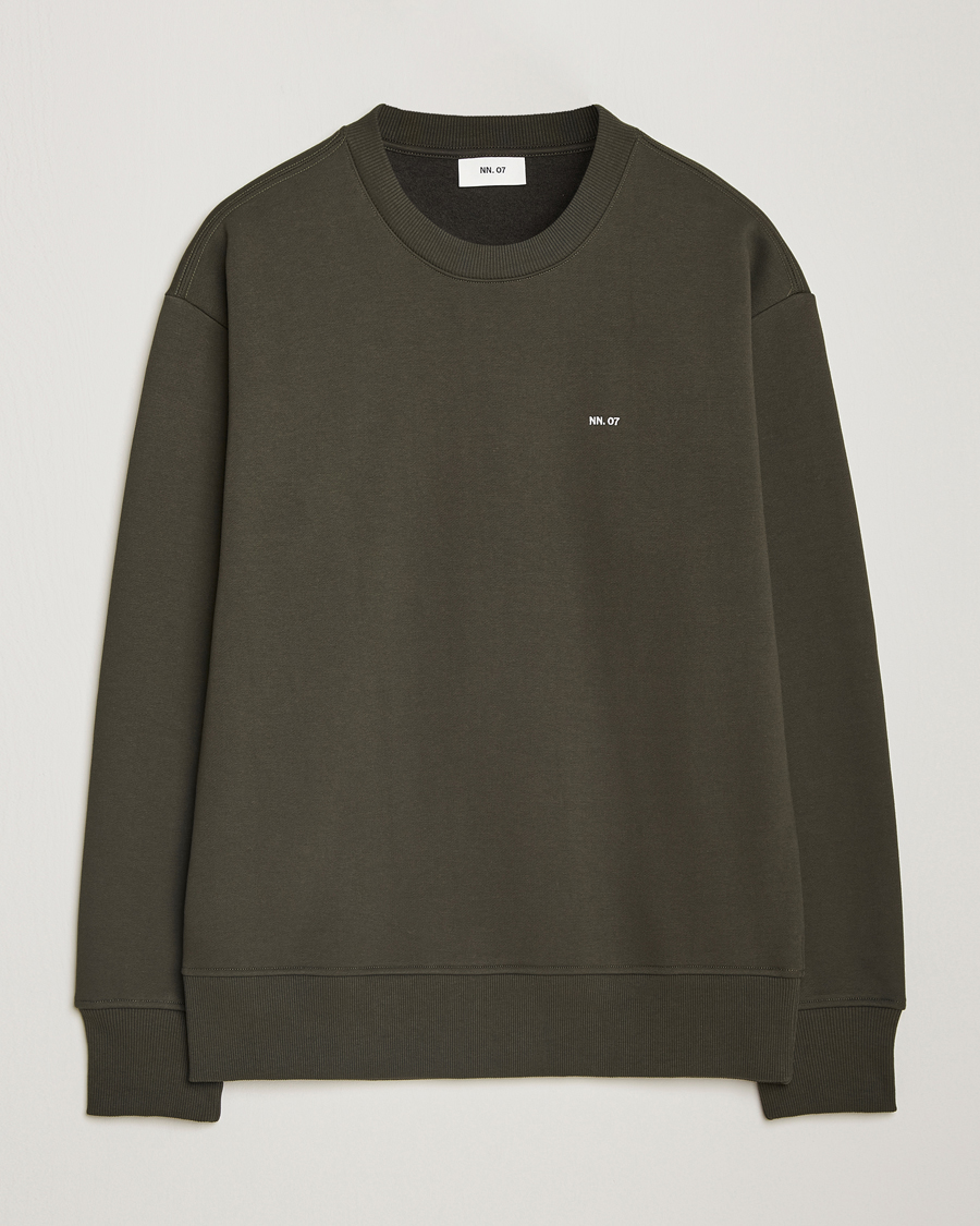 Homme | Pulls Et Tricots | NN07 | Briggs Crew Neck Sweatshirt Dark Army