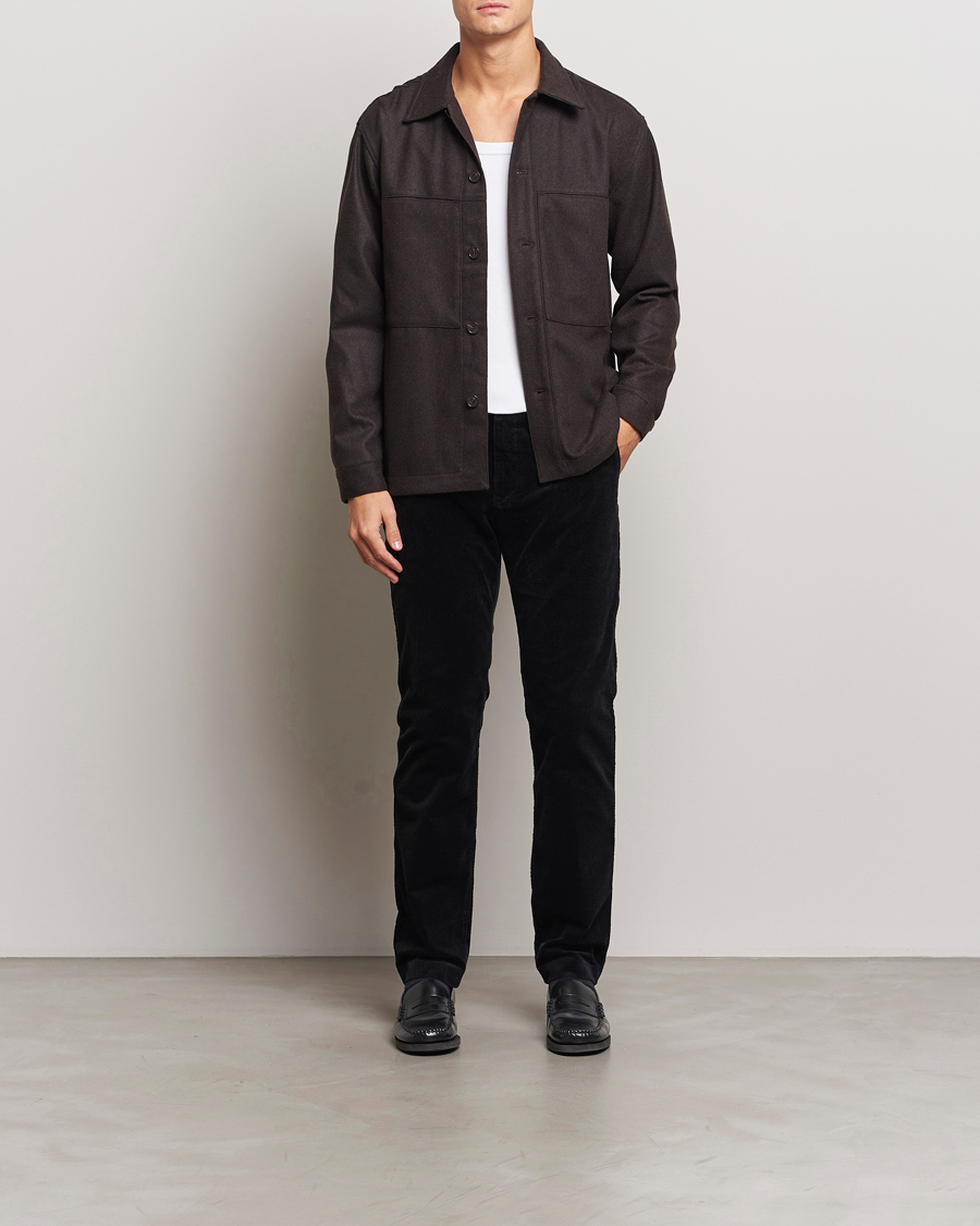 Homme | Pantalons | NN07 | Theo Regular Fit Corduroy Chinos Black