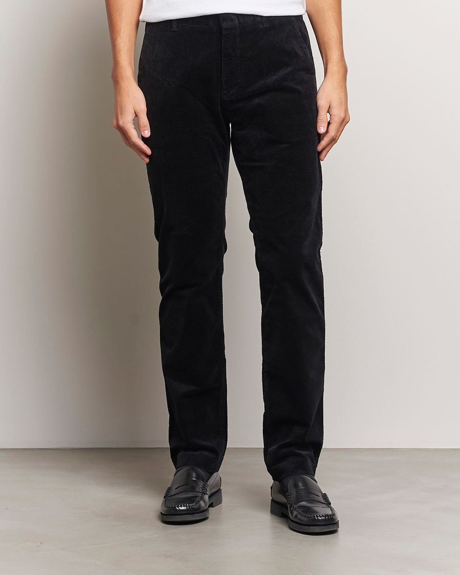 Homme | Pantalons | NN07 | Theo Regular Fit Corduroy Chinos Black