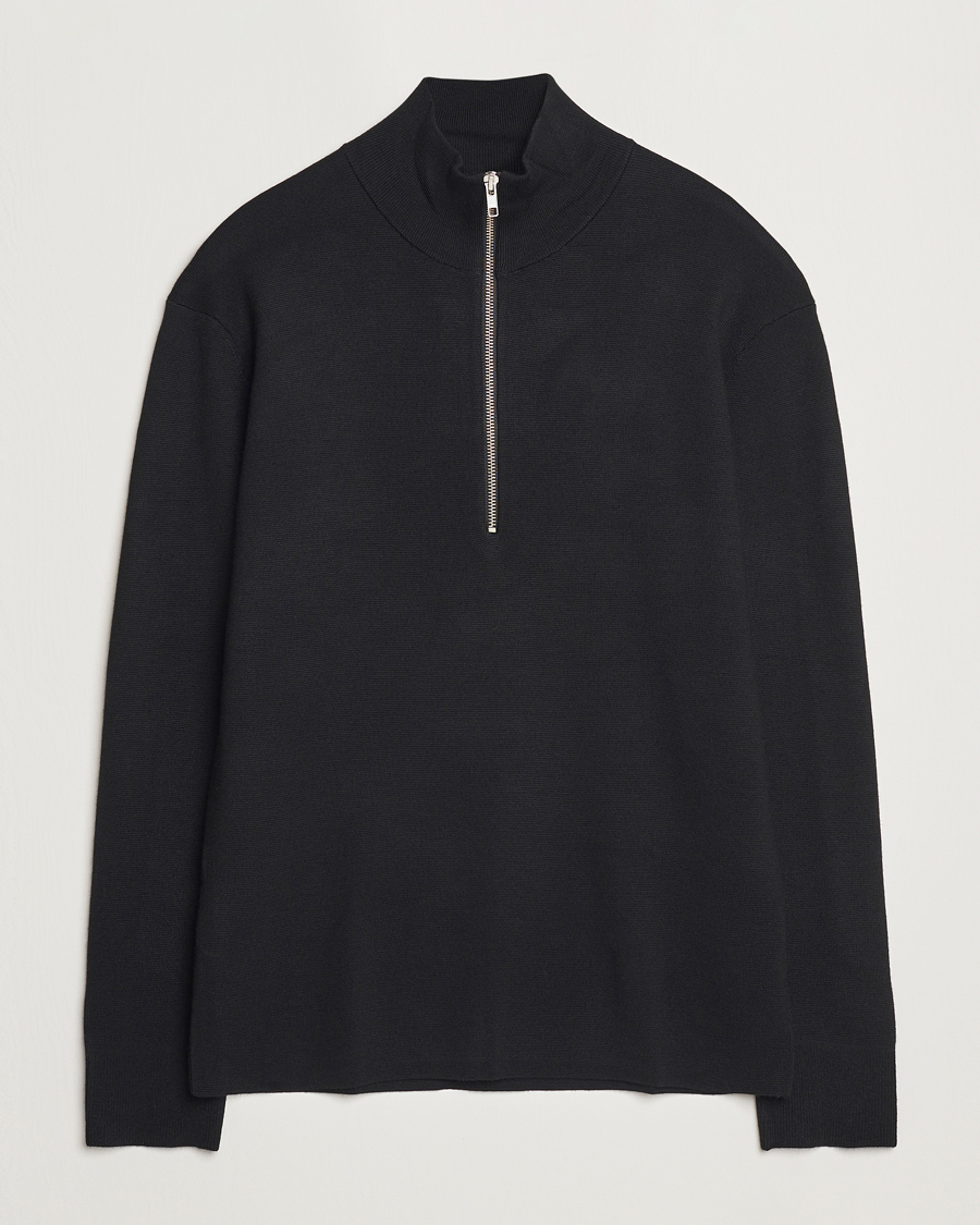 Homme | Pulls Et Tricots | NN07 | Harald Cotton/Modal Half Zip Black