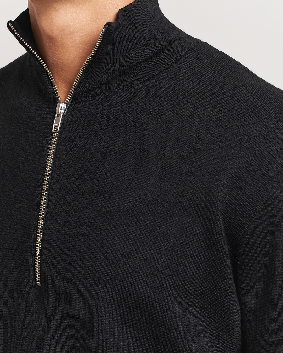 Homme | Pulls Et Tricots | NN07 | Harald Cotton/Modal Half Zip Black