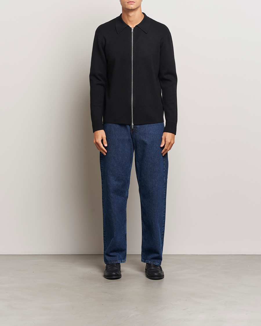 Homme | Pulls Et Tricots | NN07 | Harald Cotton/Modal Full Zip Black