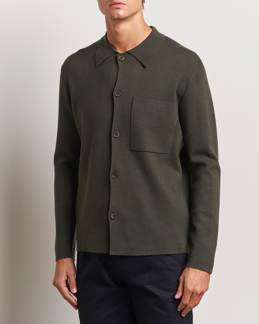 Homme | Pulls Et Tricots | NN07 | Jonas Cotton/Modal Cardigan Dark Army