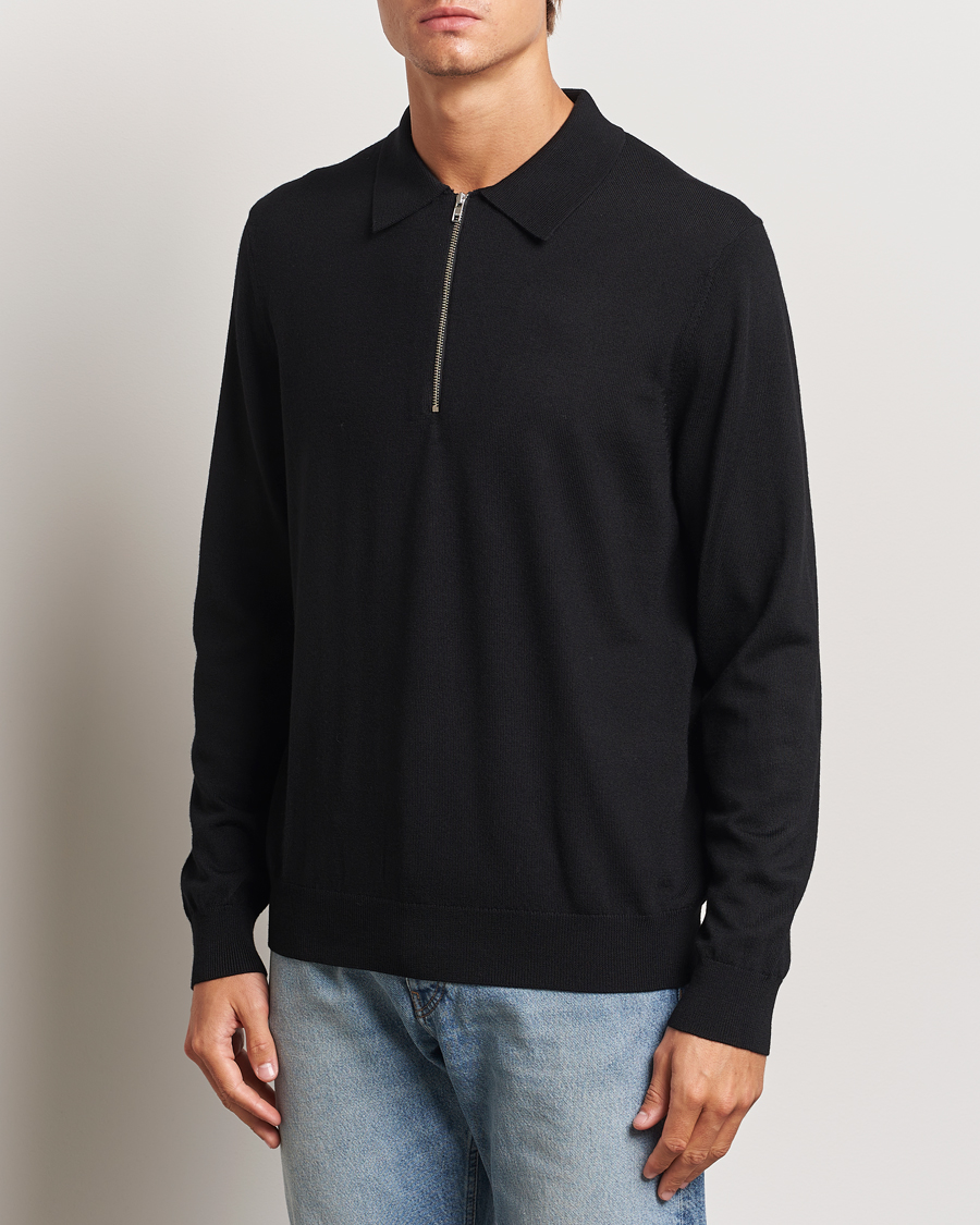 Homme | Pulls Et Tricots | NN07 | Sergio Half Zip Black