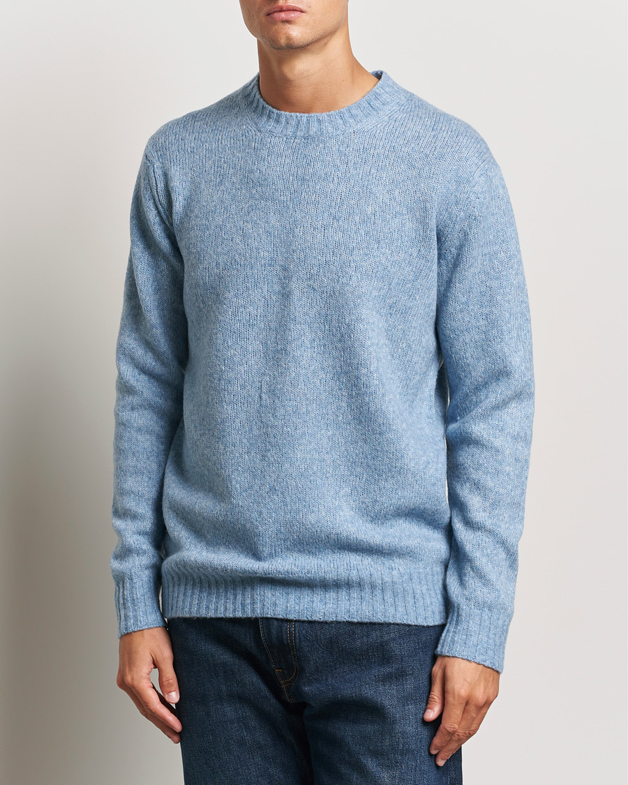 Homme | Pulls Et Tricots | NN07 | Lee Brushed Wool Crew Neck Tink Blue