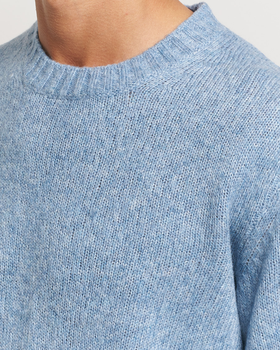 Homme | Pulls Et Tricots | NN07 | Lee Brushed Wool Crew Neck Tink Blue