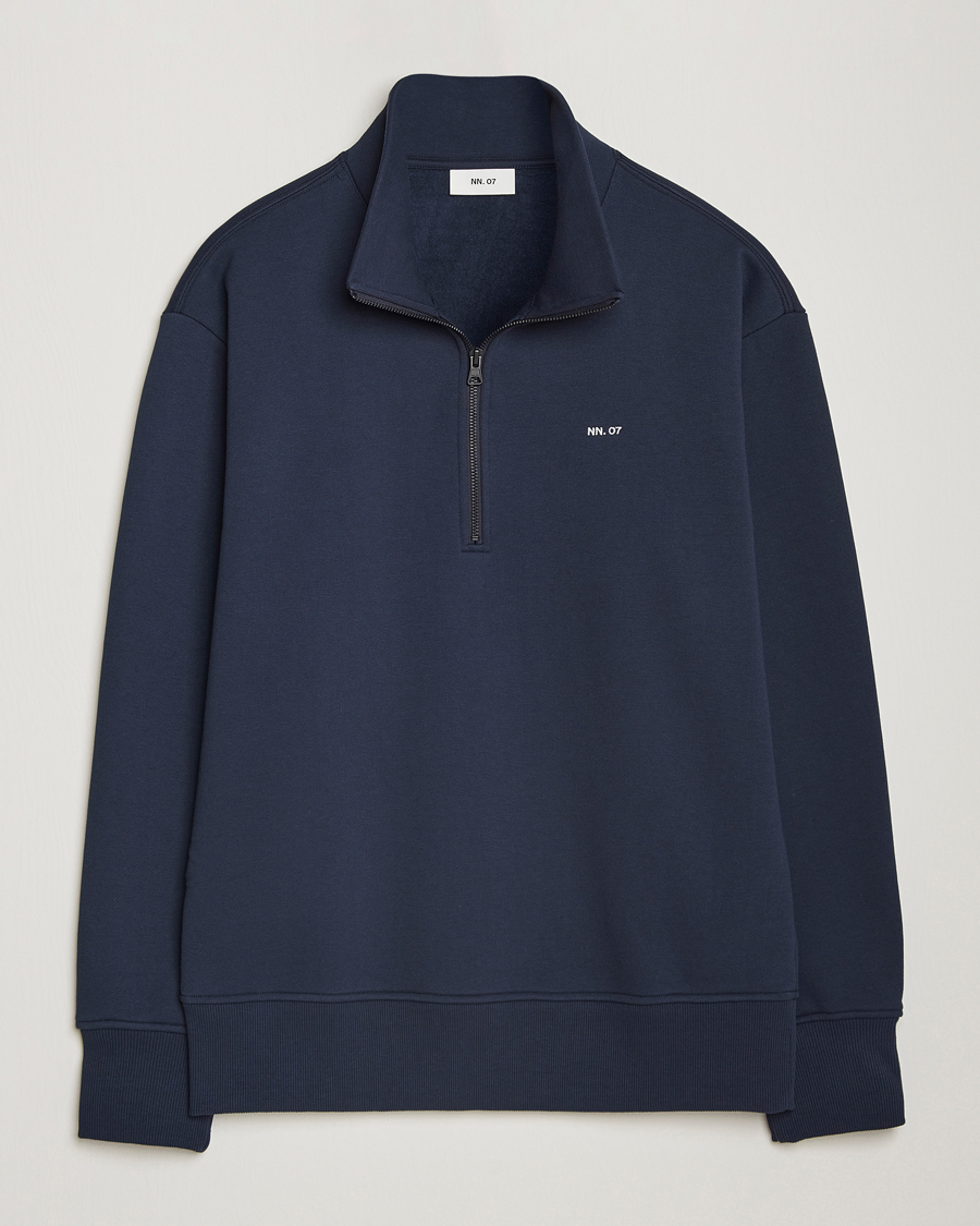 Homme | Pulls Et Tricots | NN07 | Briggs Half Zip Sweatshirt Navy Blue