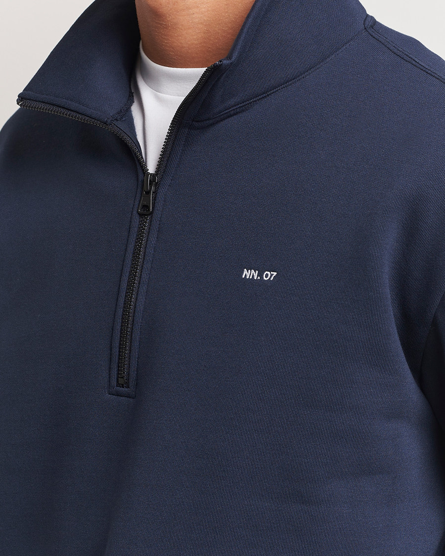 Homme | Pulls Et Tricots | NN07 | Briggs Half Zip Sweatshirt Navy Blue