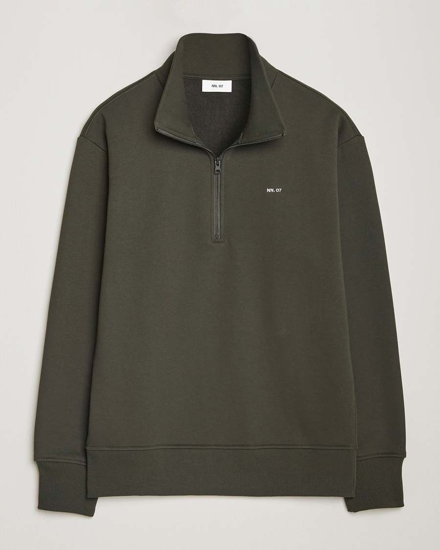 Homme | Pulls Et Tricots | NN07 | Briggs Half Zip Sweatshirt Dark Army