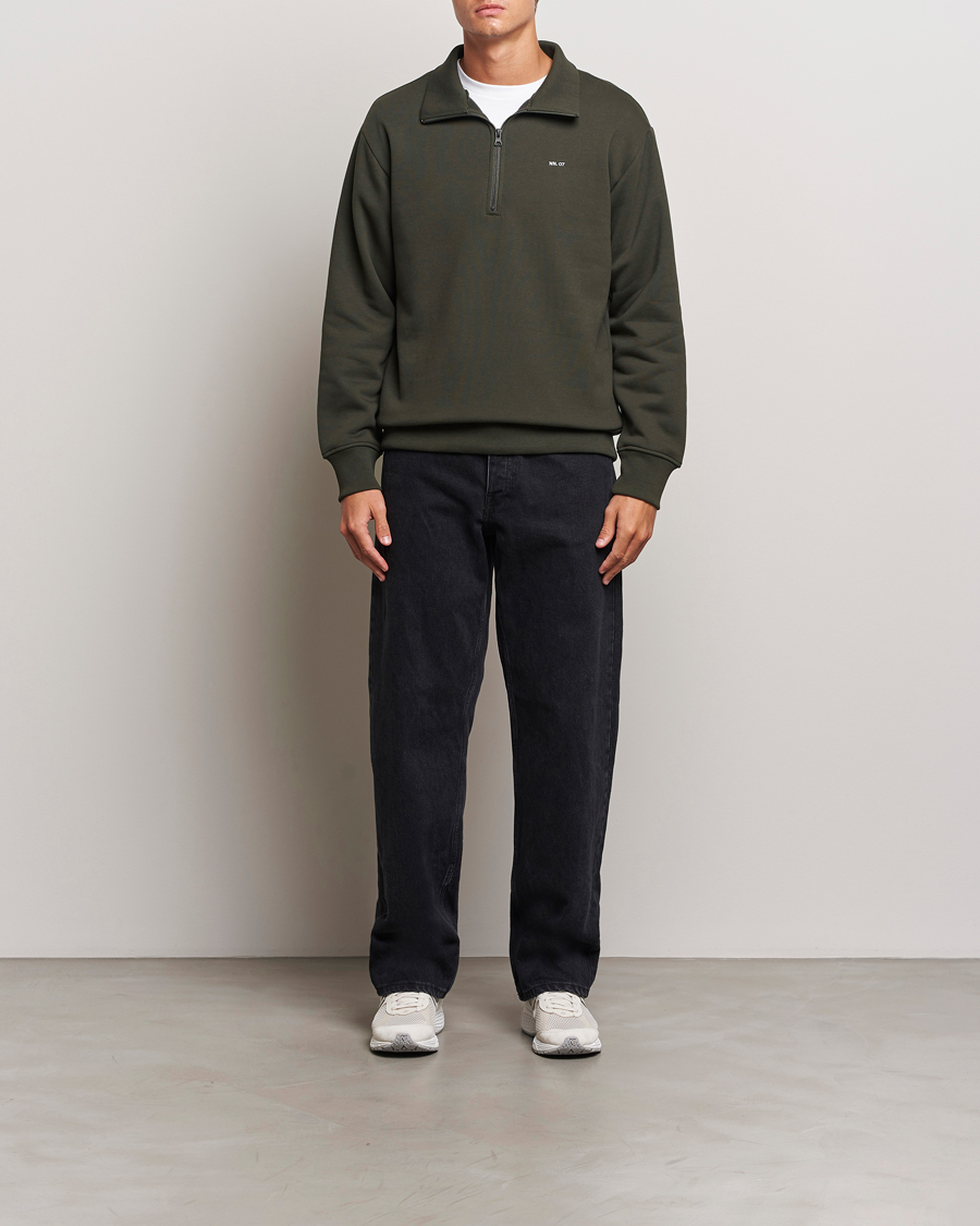 Homme | Pulls Et Tricots | NN07 | Briggs Half Zip Sweatshirt Dark Army