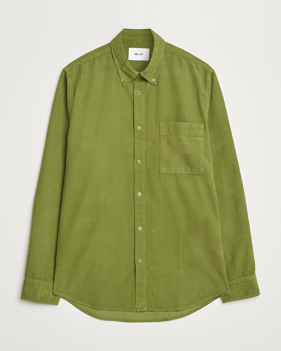 Homme | Chemises | NN07 | Arne Baby Cord Shirt Cedar Green