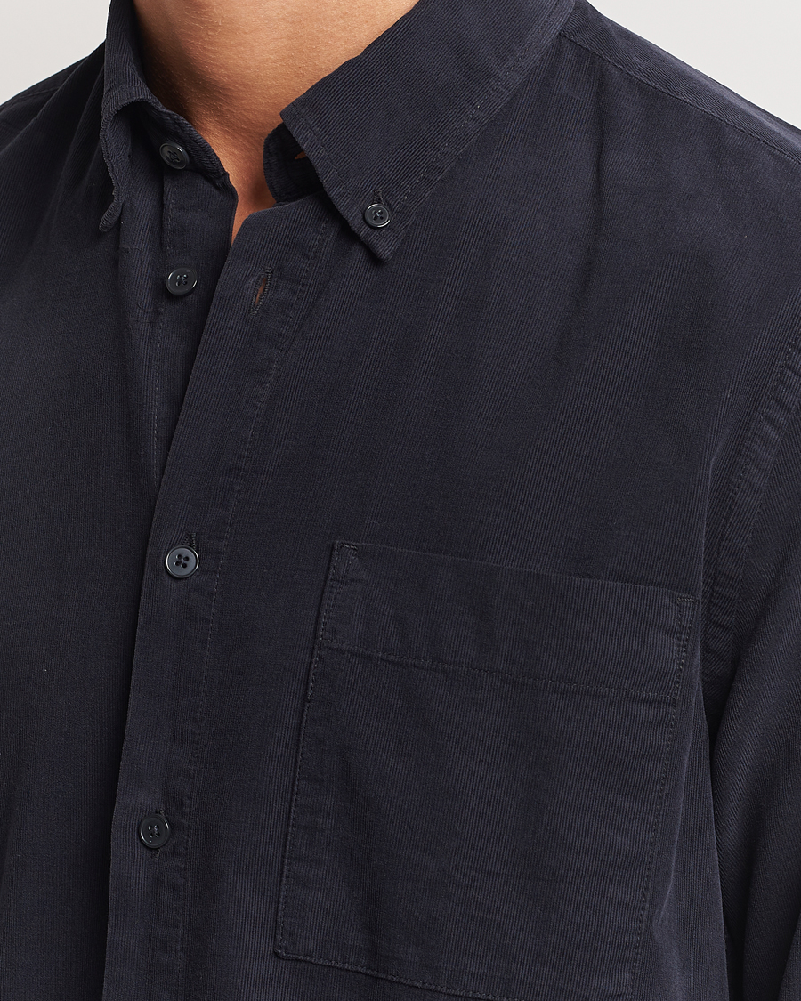 Homme | Chemises | NN07 | Arne Baby Cord Shirt Black