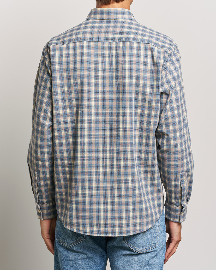 Homme | Chemises | NN07 | Deon Flannel Checked Shirt Blue