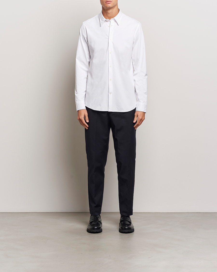 Homme | Chemises | NN07 | Elian Mercerized Cotton Shirt White