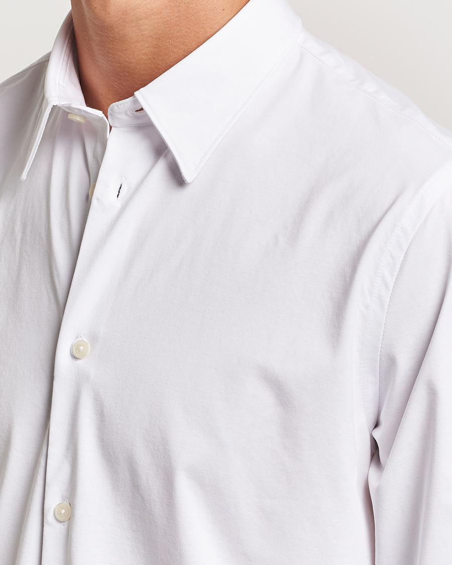 Homme | Chemises | NN07 | Elian Mercerized Cotton Shirt White