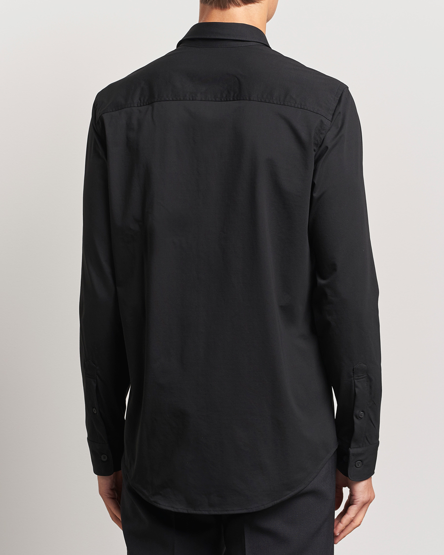 Homme | Chemises | NN07 | Elian Mercerized Cotton Shirt Black