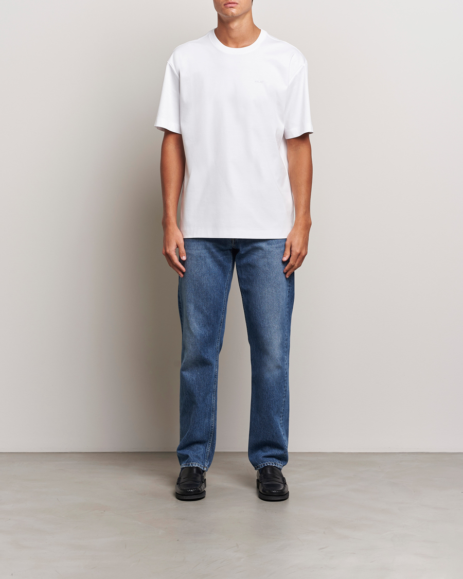 Homme | T-shirts | NN07 | Nat Logo Mercerized Crew Neck T-Shirt White