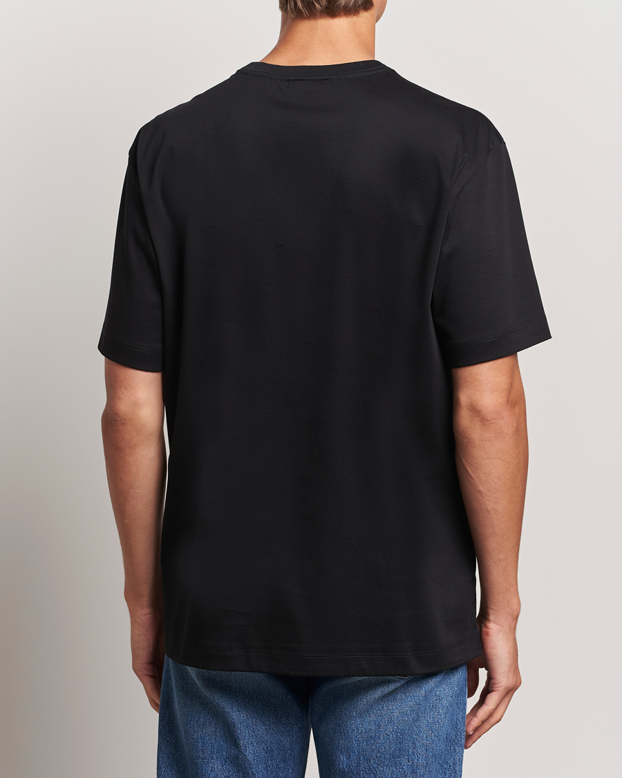 Homme | T-shirts | NN07 | Nat Logo Mercerized Crew Neck T-Shirt Black