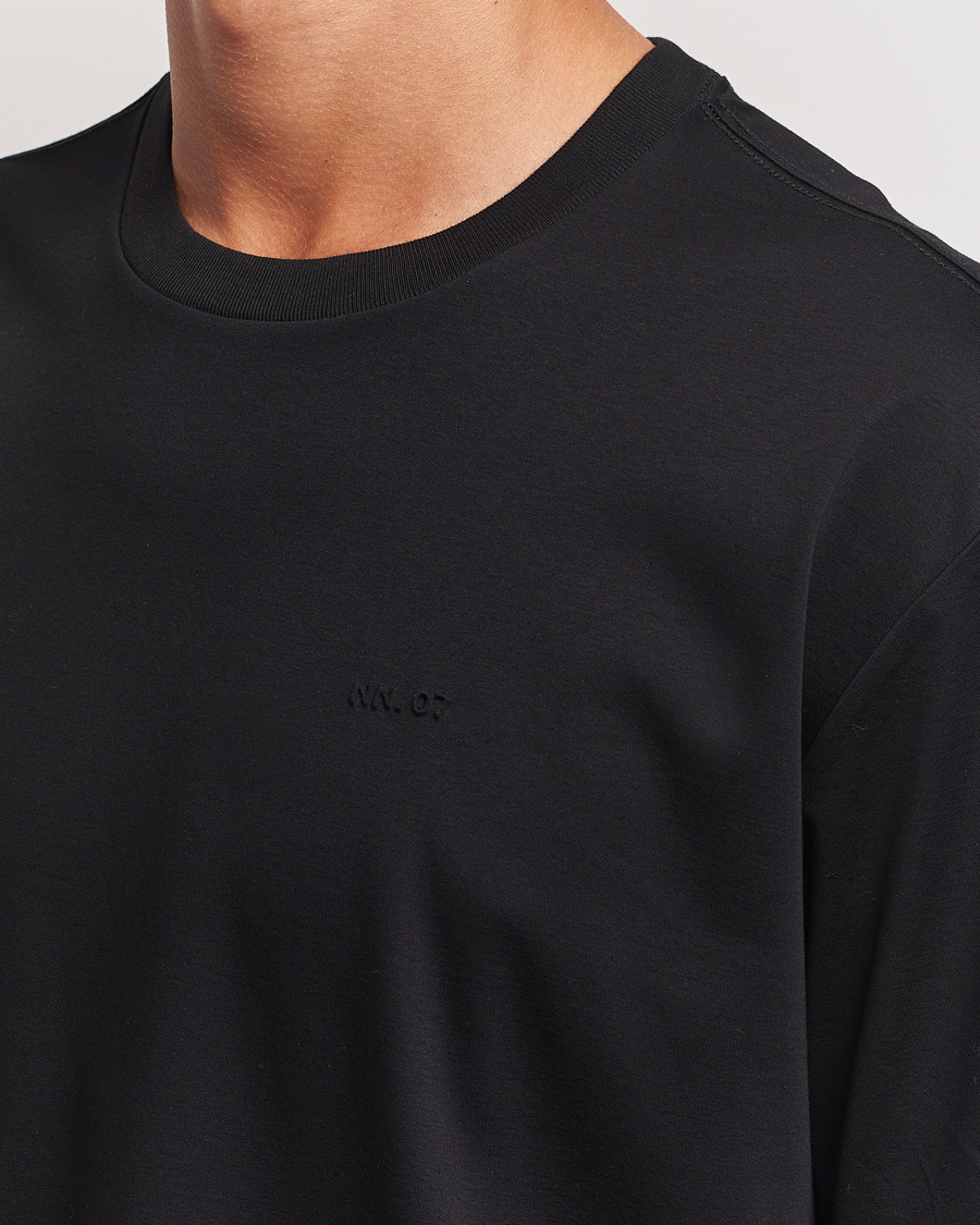 Homme | T-shirts | NN07 | Nat Logo Mercerized Crew Neck T-Shirt Black