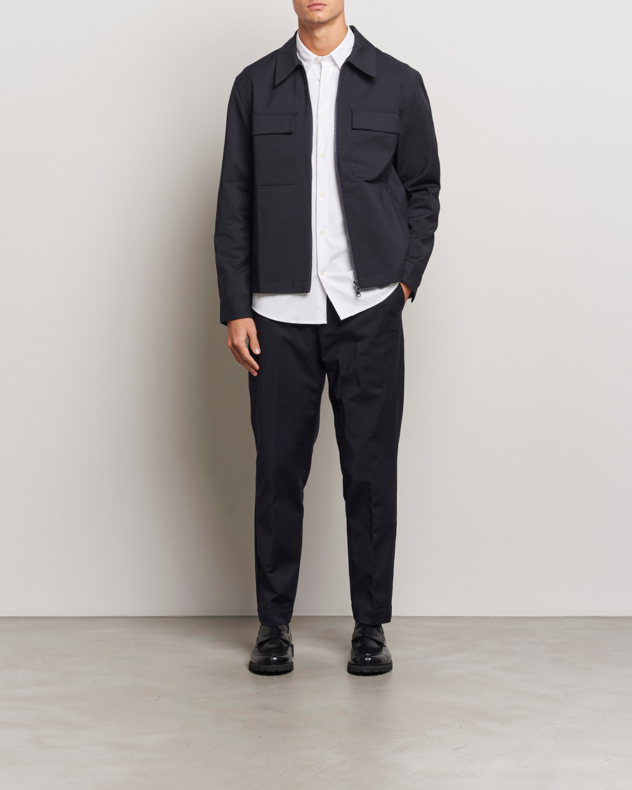 Homme | Chemises | NN07 | Alban Overshirt Navy Blue