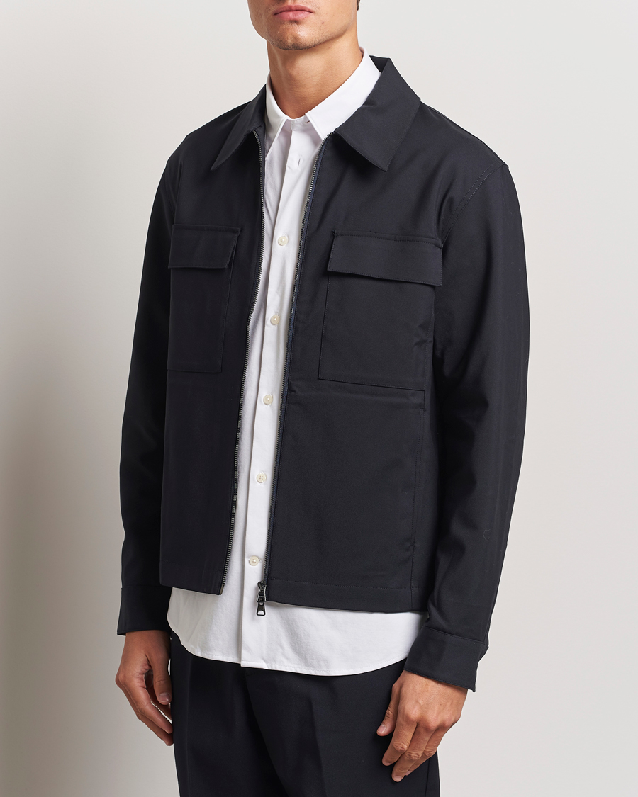Homme | Chemises | NN07 | Alban Overshirt Navy Blue