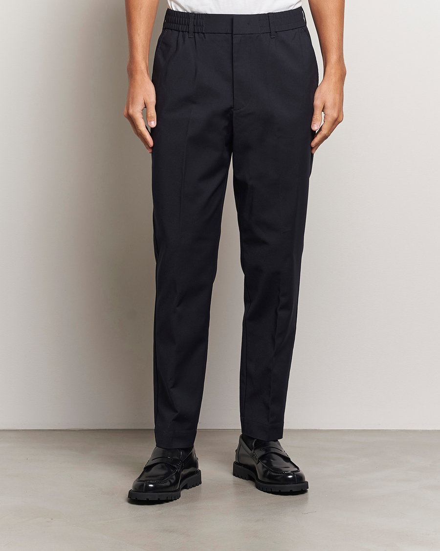 Homme | Pantalons | NN07 | Billie Drawstring Trousers Navy Blue