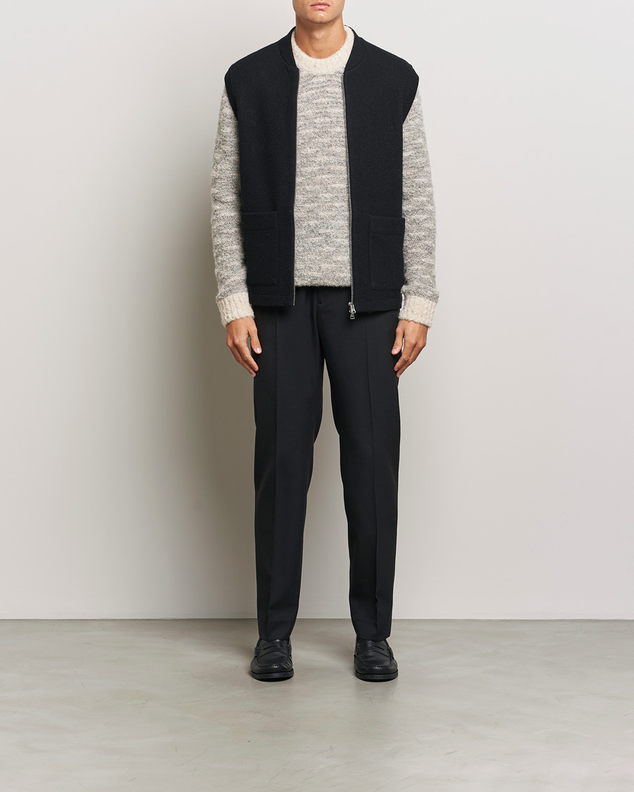 Homme | Pulls Et Tricots | NN07 | Boiled Wool Vest Black